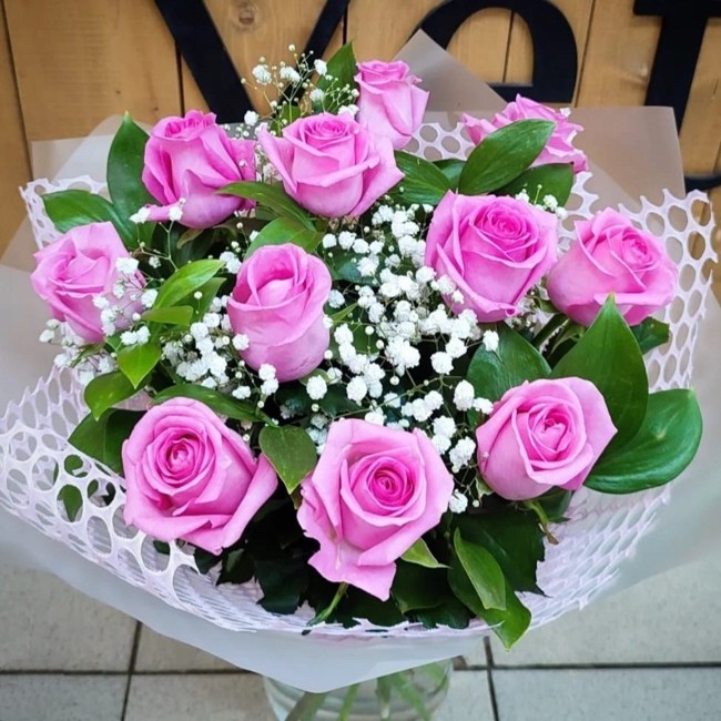 Букет цветов "Первый снег"