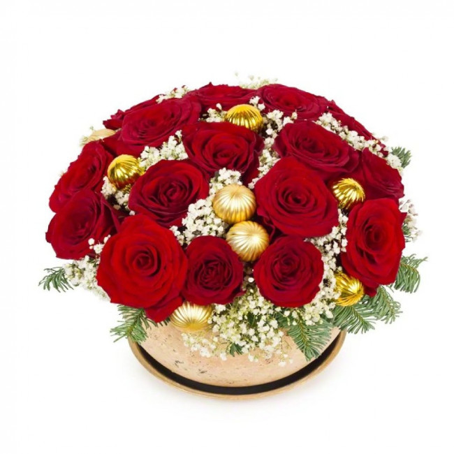 Букет цветов "Композиция Новогодняя ночь"
